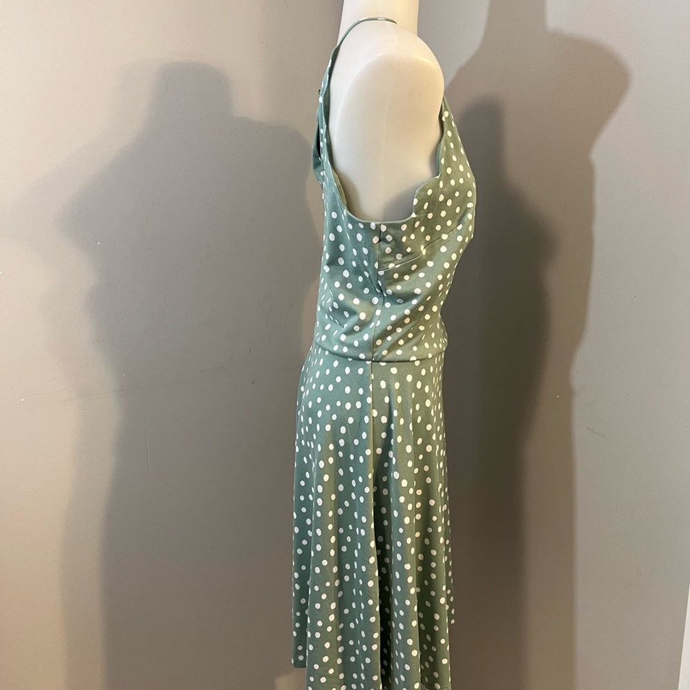 BCX Green Halter Sundress Sleeveless Mini - Picture 5 of 15